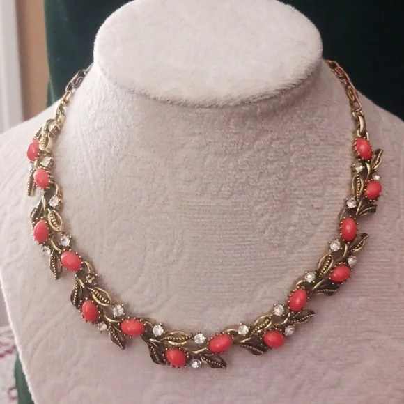 Earrings = Lisner Bracelet = Lisner Necklace = Kramer? 3 Piece Jewelry Set - Picture 2 of 8